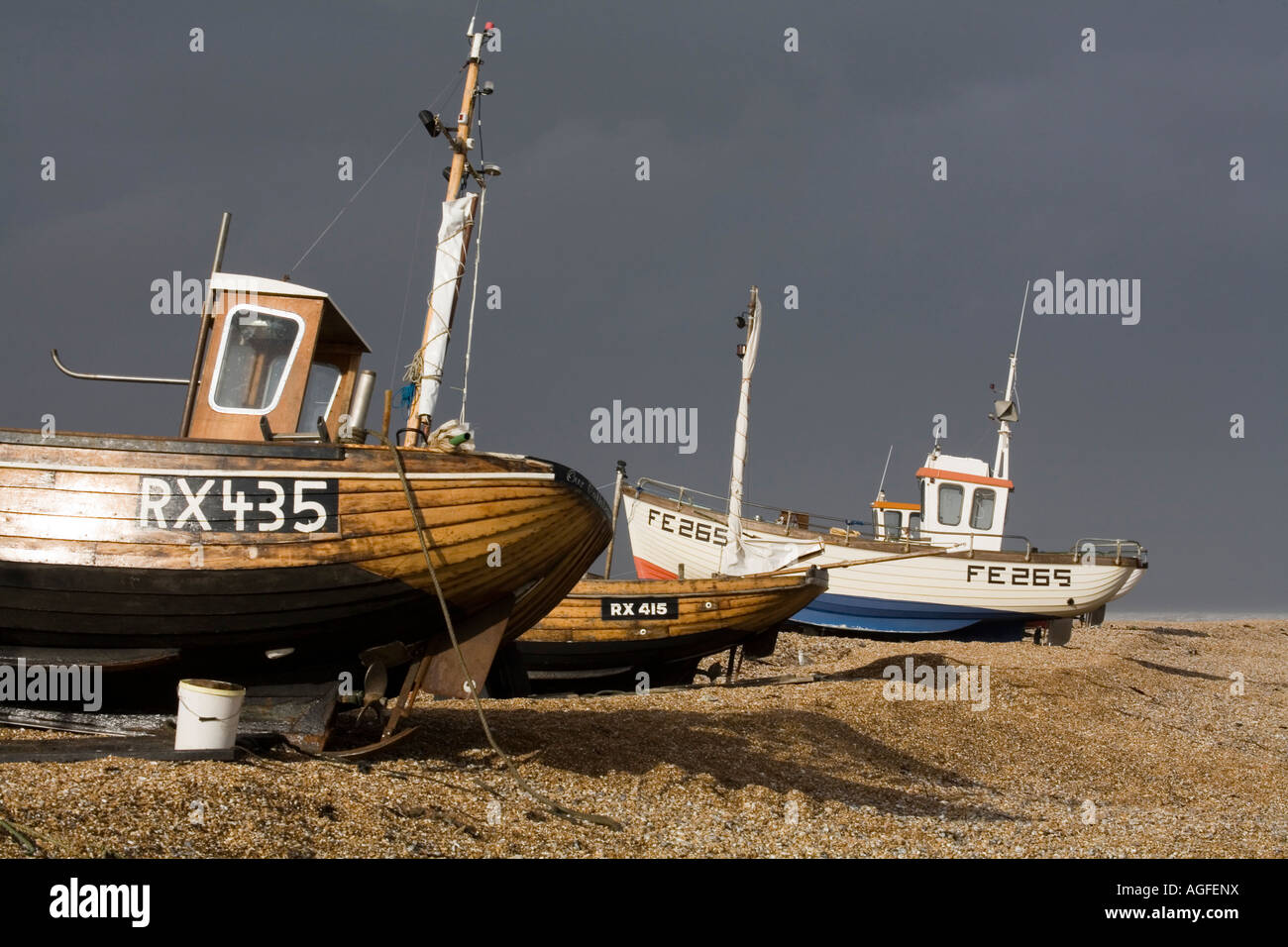 Fishing boats on the beach hi-res stock photography and images - Alamy
