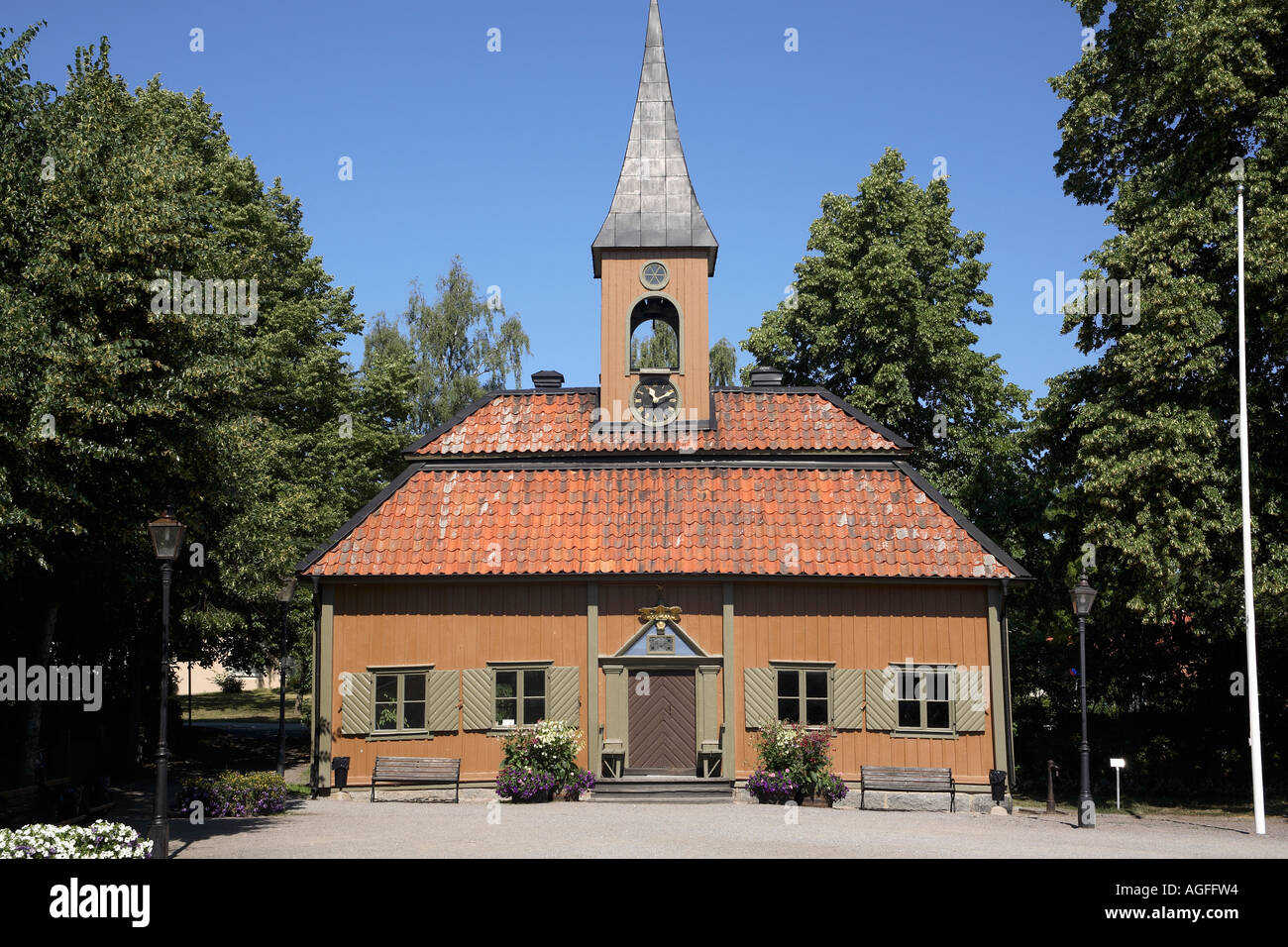 Sweden. Sigtuna. Town hall. Stock Photo