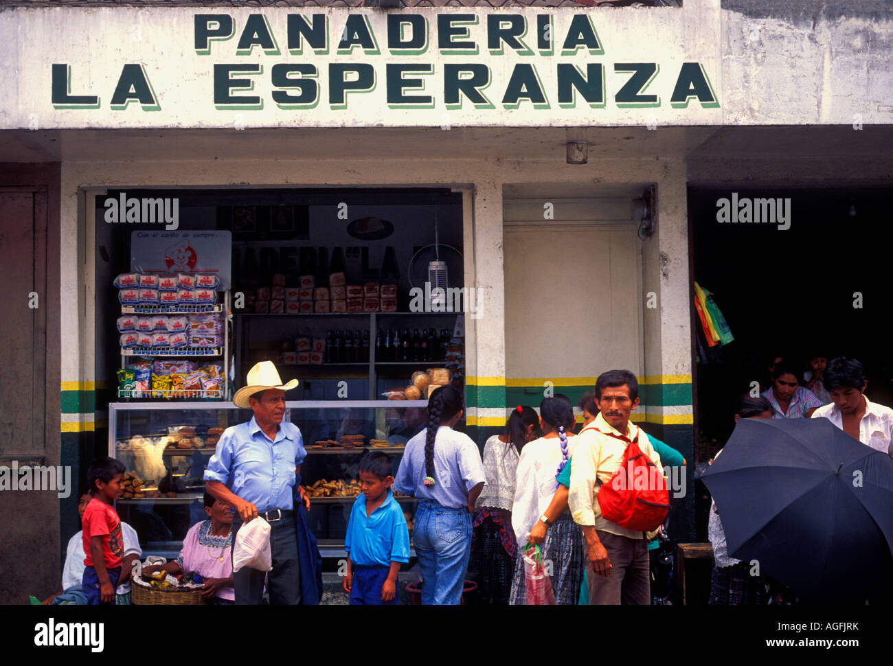 Guatemalans, Guatemalan people, shopping, Panaderia La Eseranza, pastry