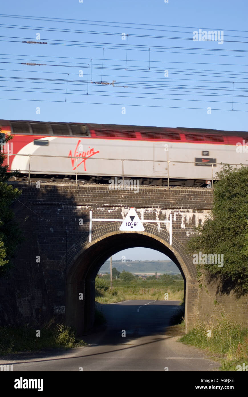 The railway bridge where on the 8th eight August 1963 the infamous Great Train Robbery took place at Sears Crossing near Cheddin Stock Photo