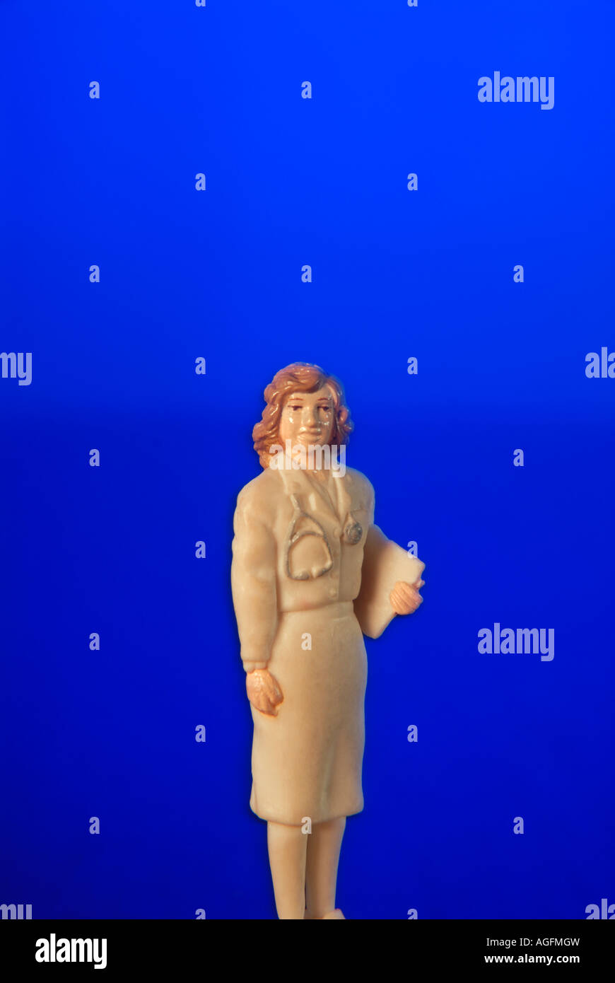 Female Nurse Figurine Stock Photo Alamy