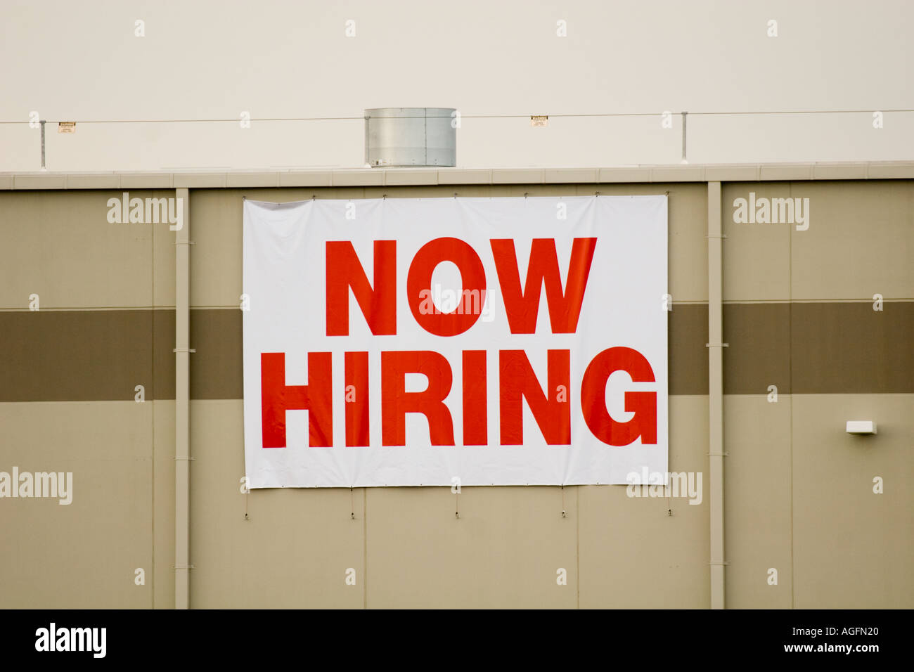 Now Hiring sign on a Target Distribution center Stock Photo Alamy