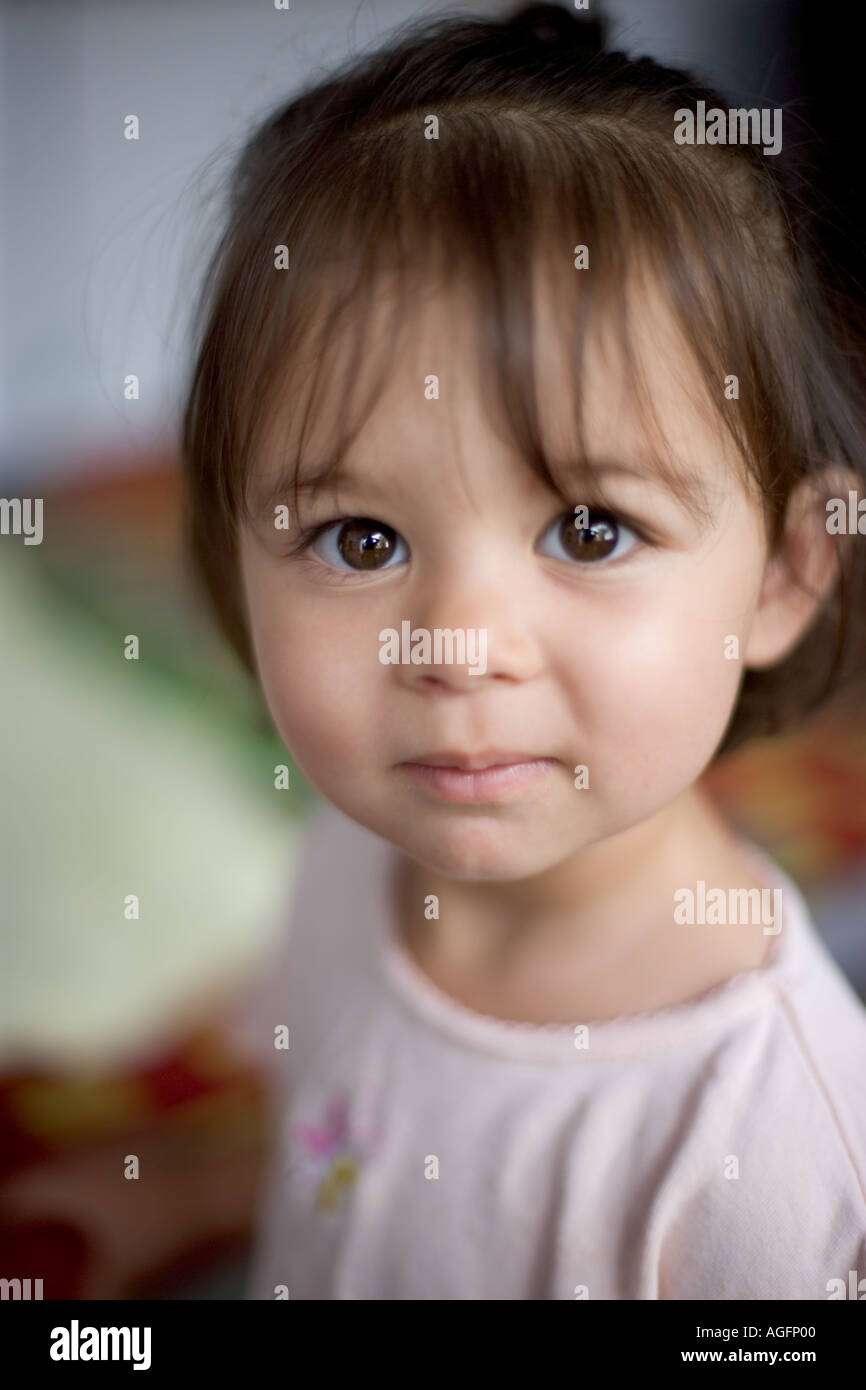 Baby girl with huge hair hi-res stock photography and images - Alamy