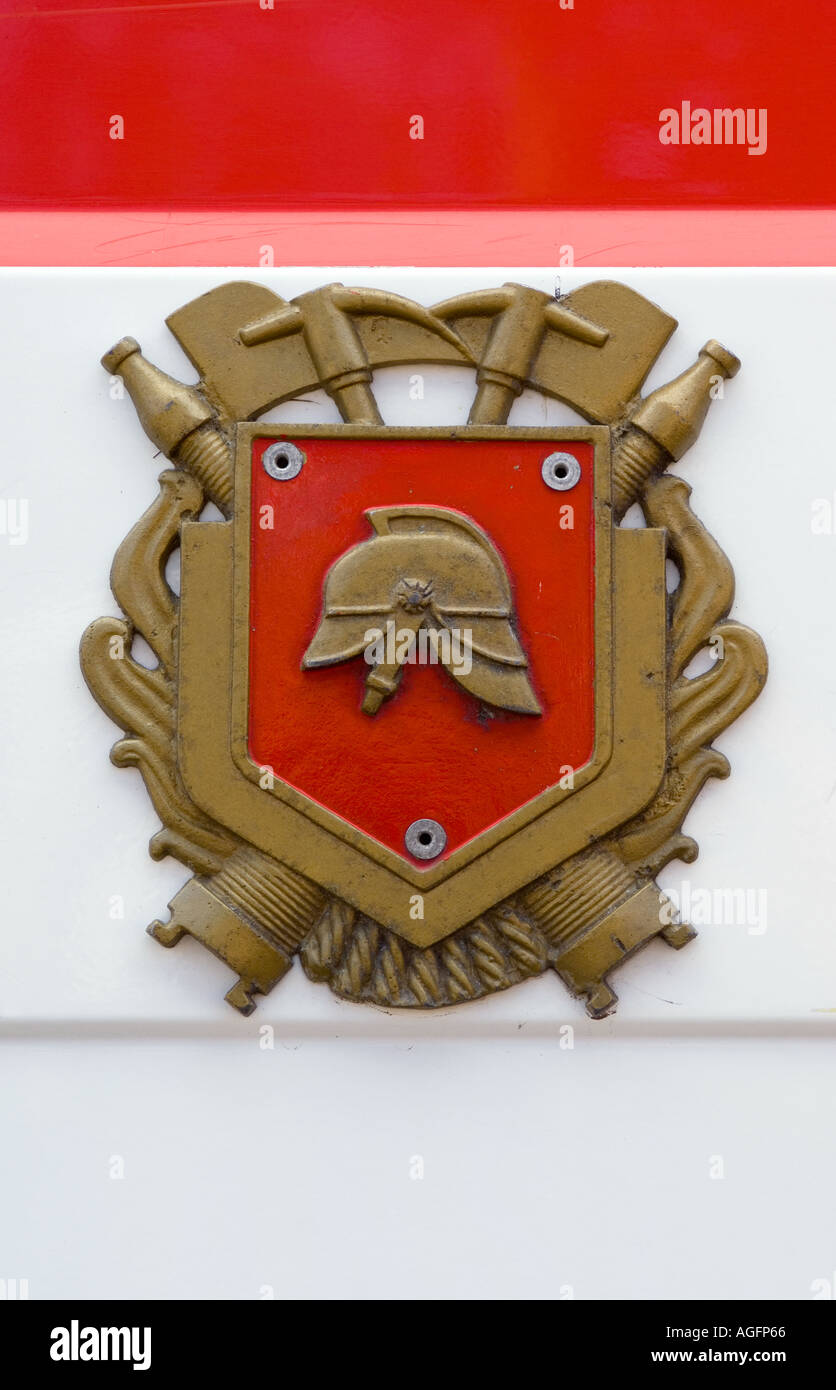 Fire department logo Stock Photo