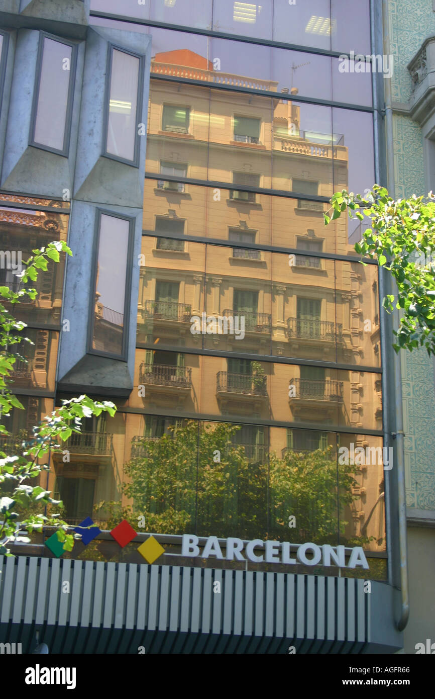 Reflections of both modern and traditional architectural styles in ...
