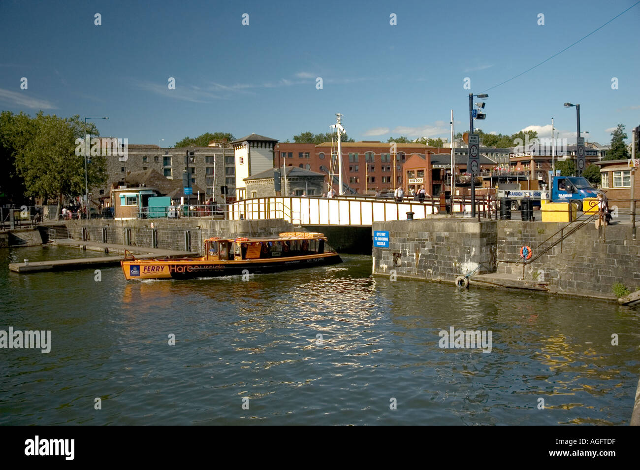 Prince Street Swing Bridge leading into Bathurst Wharf Redcliffe