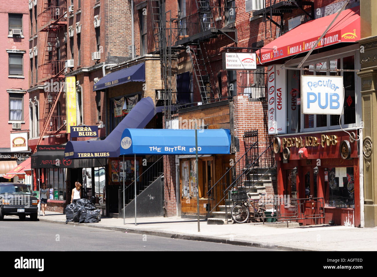 Greenwich Village Bleeker Street Peculier Pub The Bitter End Manhattan