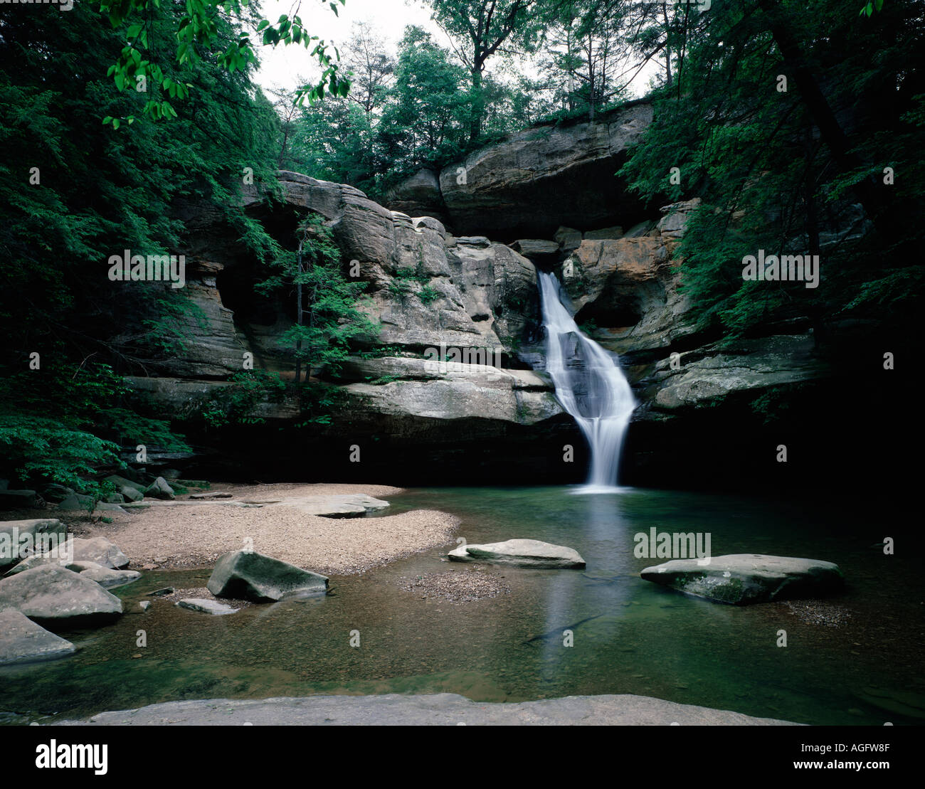 Cedar Falls in the Hocking State Forest in Ohio Stock Photo Alamy