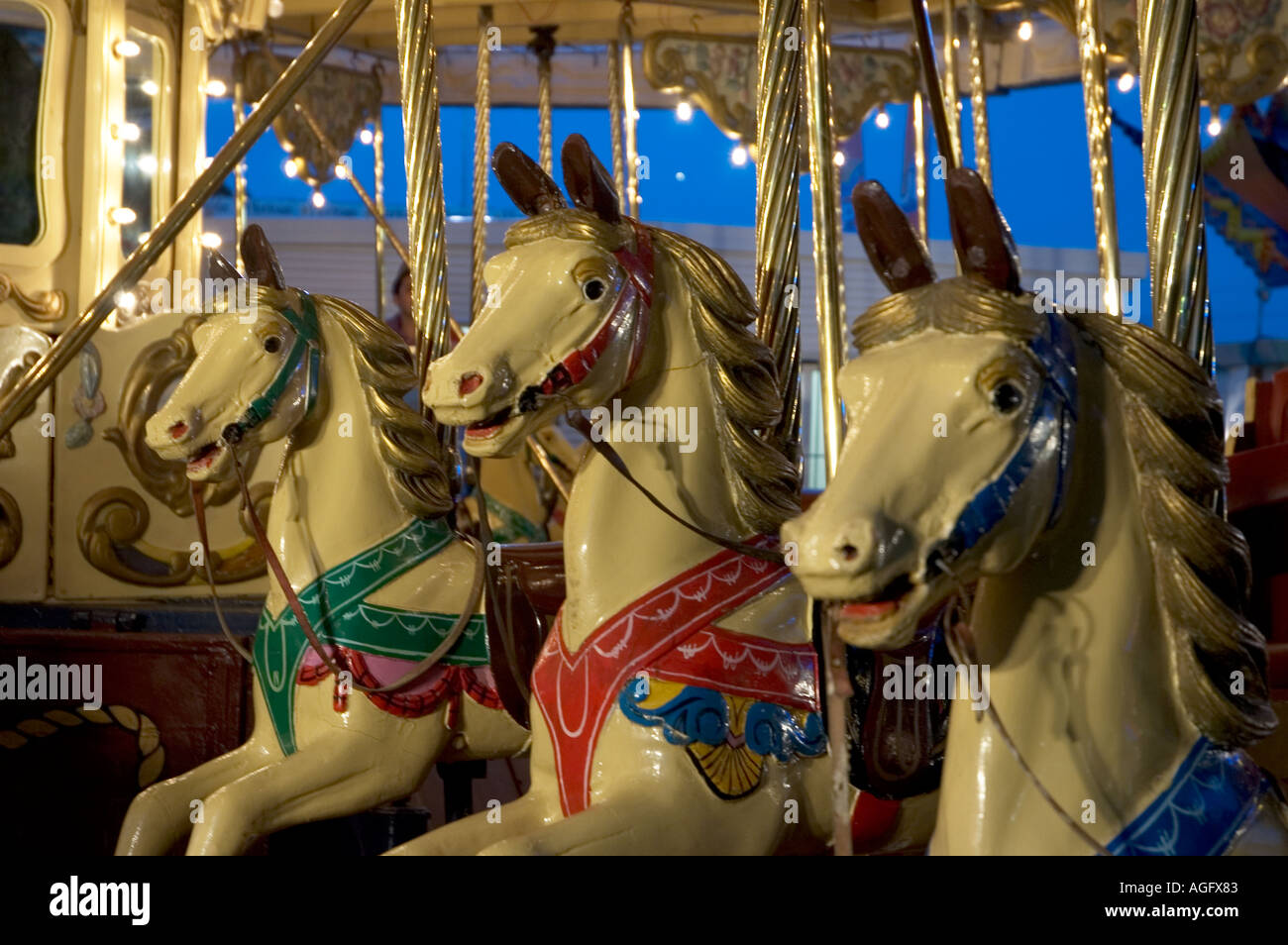 fairground merry go round Stock Photo - Alamy