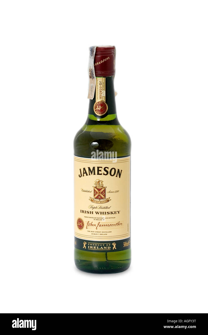 Jameson Irish whisky whiskey bottle alcohol Stock Photo Alamy