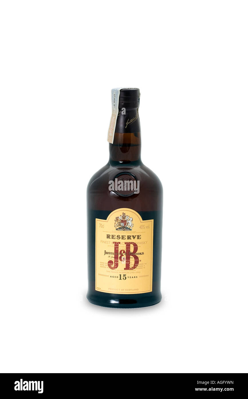J B scotch whisky whiskey bottle alcohol Stock Photo Alamy