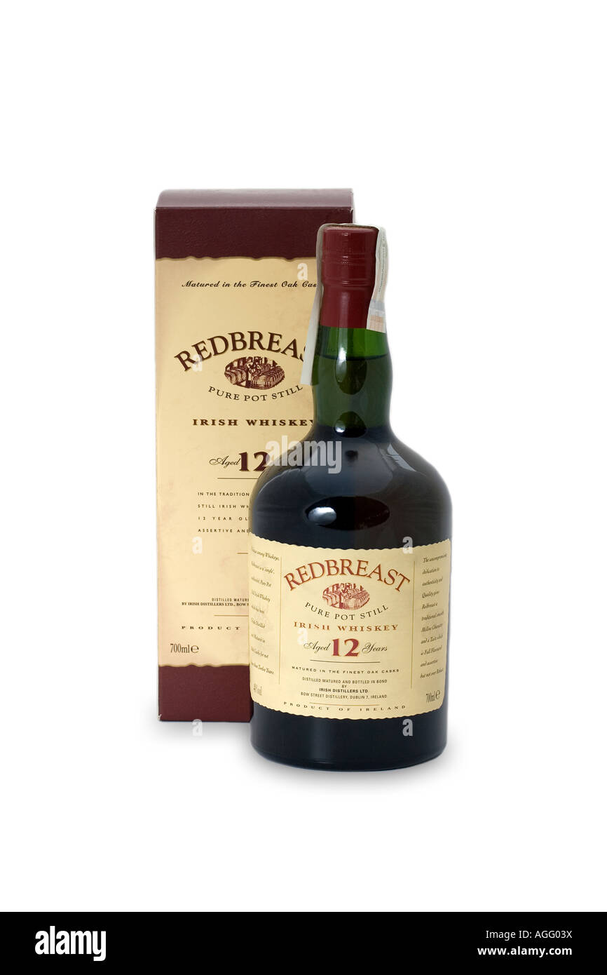Redbreast Irish whisky whiskey bottle alcohol Stock Photo