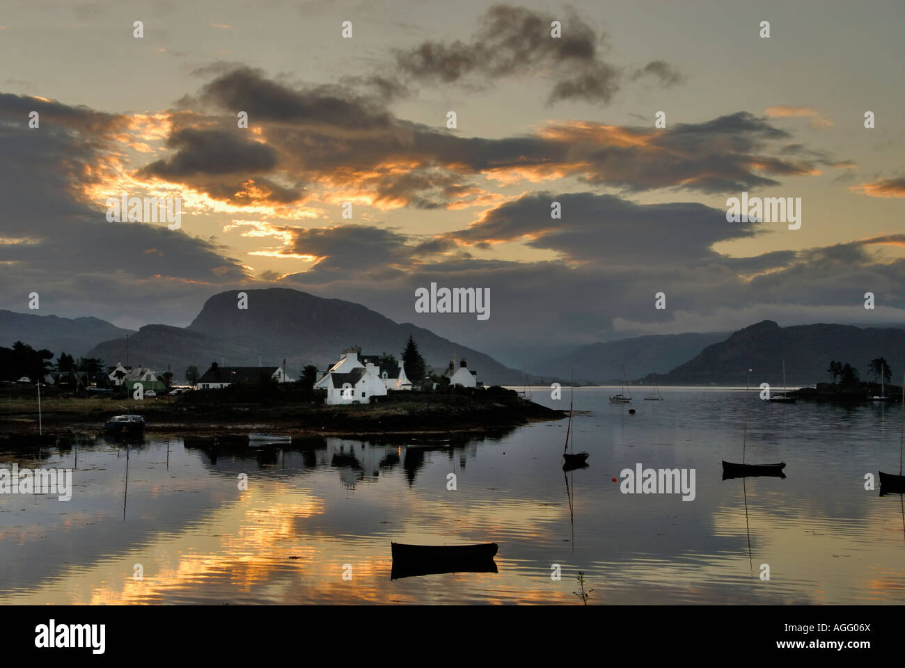 Early Morning in Plockton Scotland the U K Stock Photo