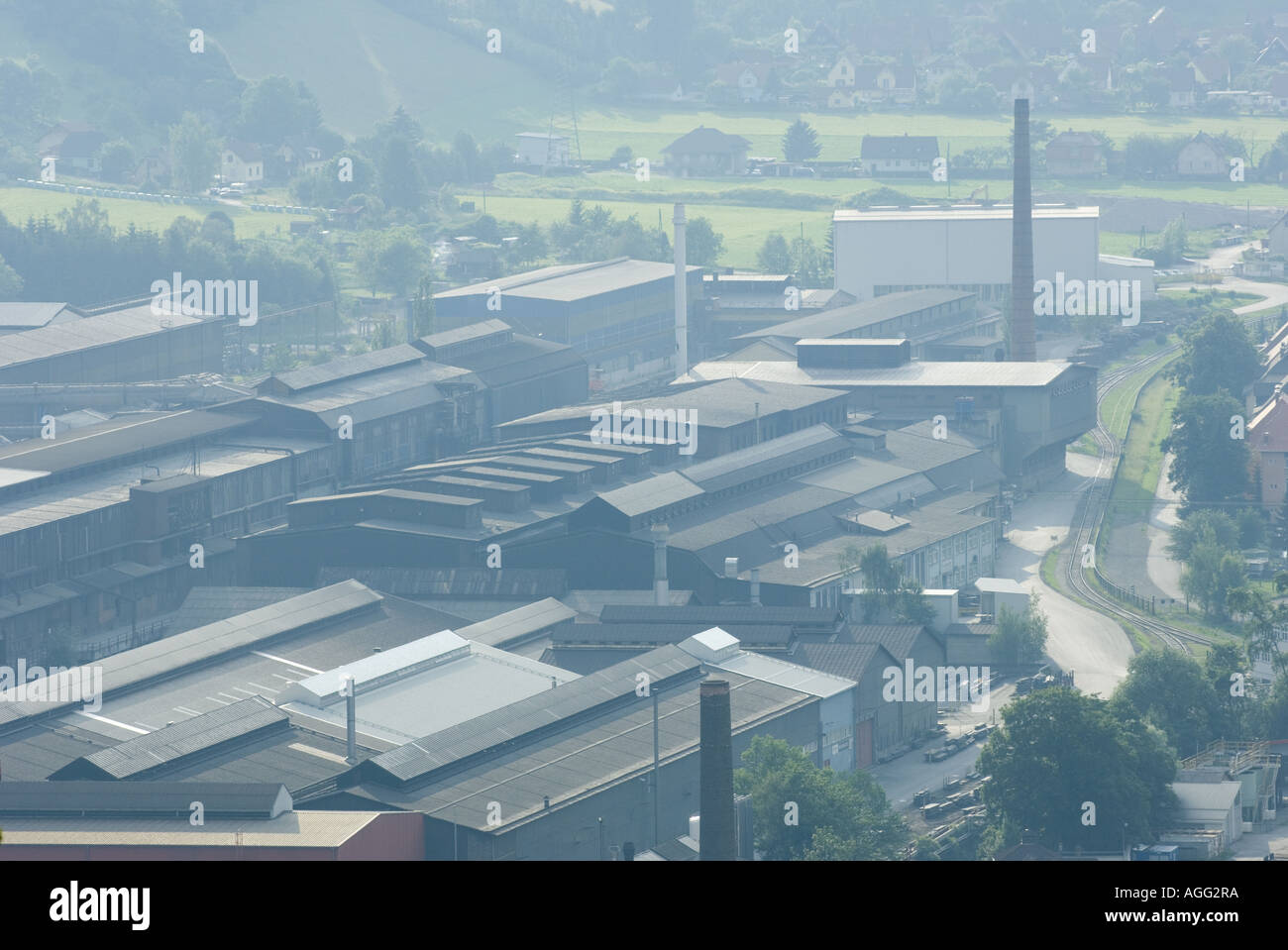 industrial plant, Kapfenberg Stock Photo