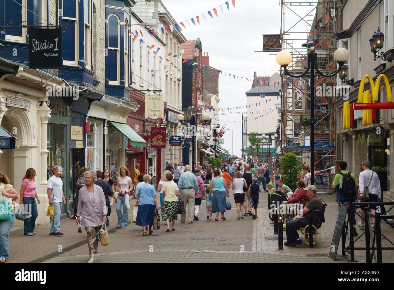 Scarborough Town Centre, Northern England Stock Photo Alamy