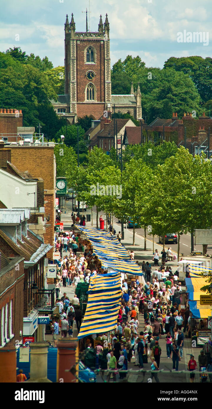St Albans street market Stock Photo Alamy