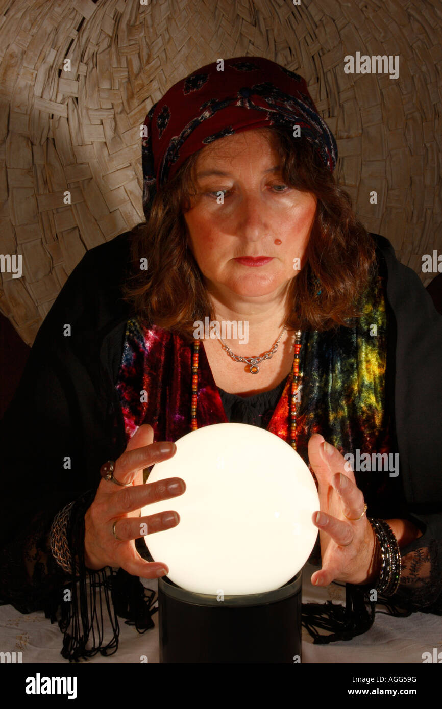 Gypsy Woman Fortune Teller Stock Photo Alamy