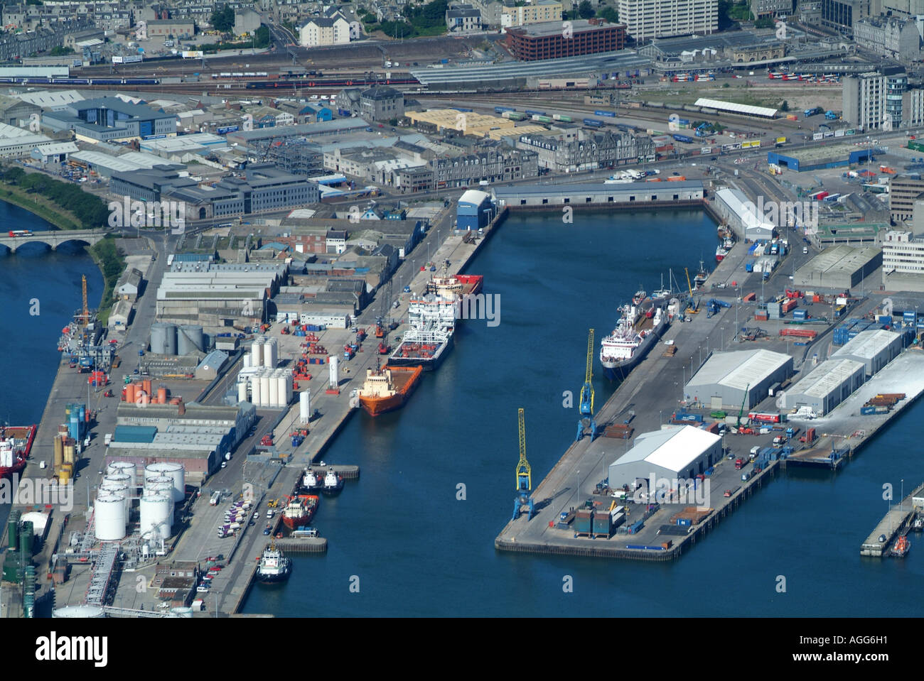 Aberdeen scotland aerial hi-res stock photography and images - Alamy