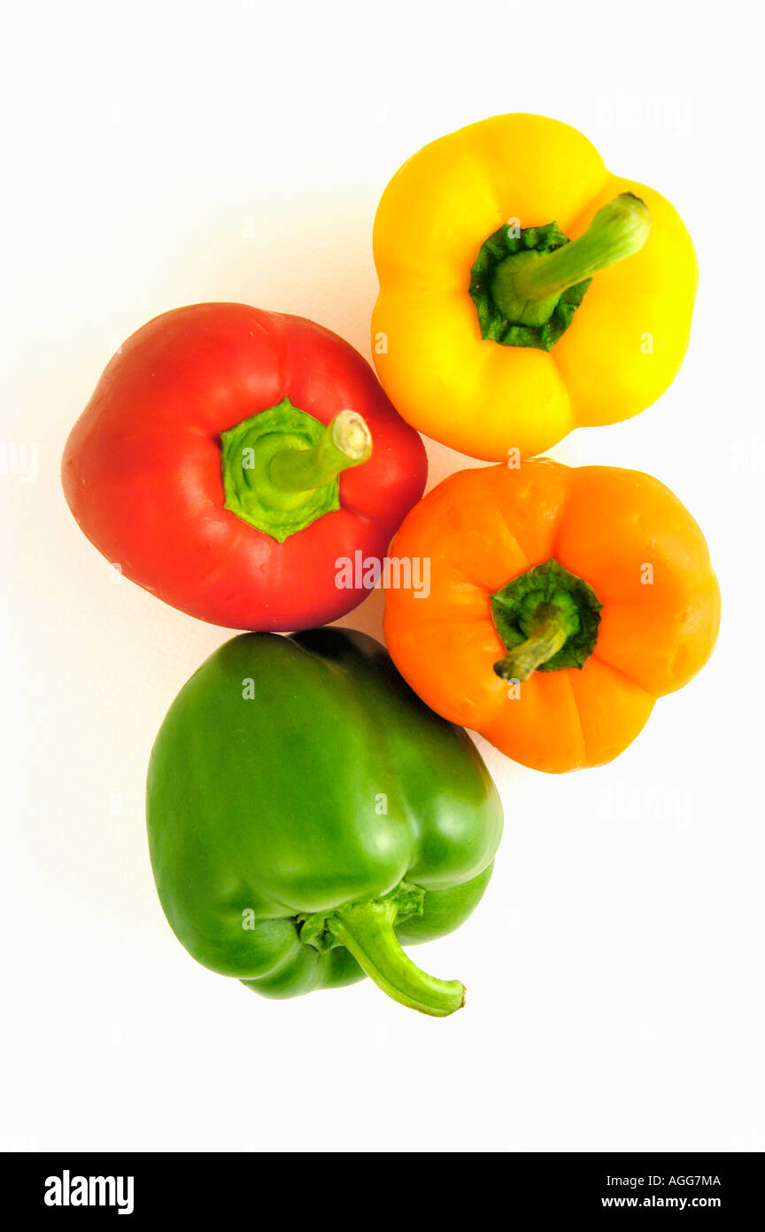 capsicum, pepper, paprika of different colours Stock Photo Alamy