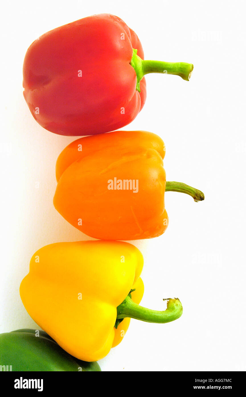 capsicum, pepper, paprika of different colours Stock Photo Alamy