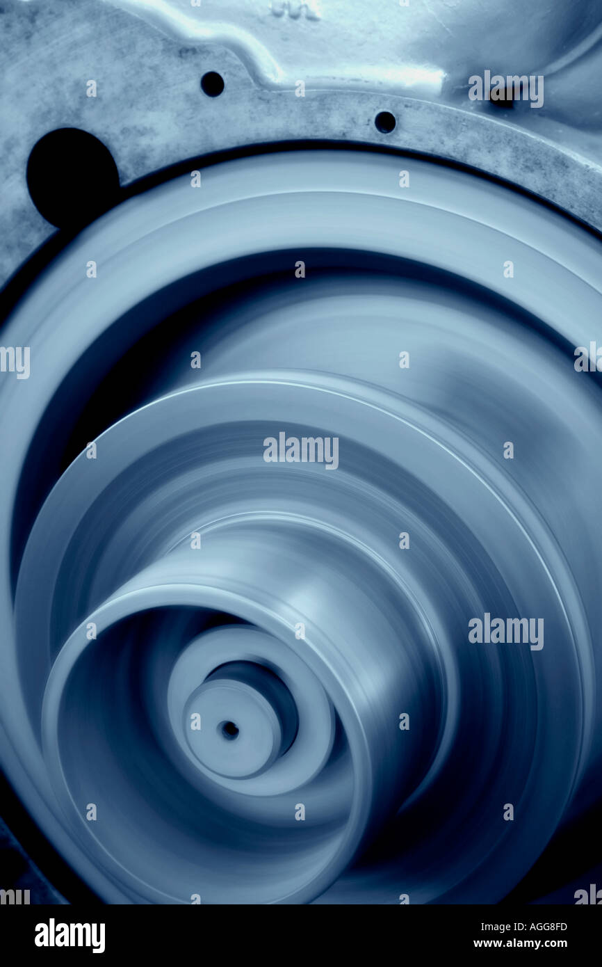 Revolving wheel on steam engine Stock Photo - Alamy