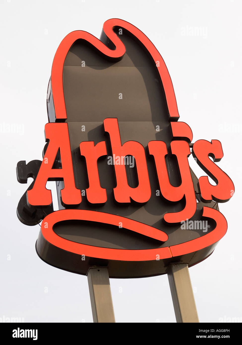 Arby's Restaurant Sign Stock Photo