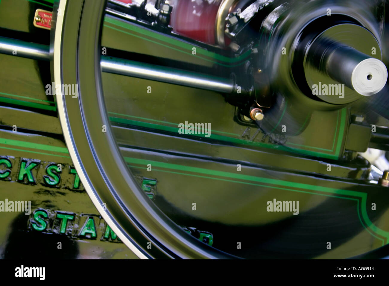 Revolving wheel on steam engine Stock Photo - Alamy