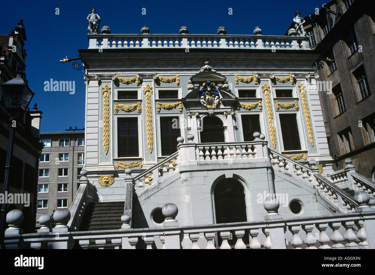 The Old Borse or Stock Exchange Leipzig Germany Stock Photo