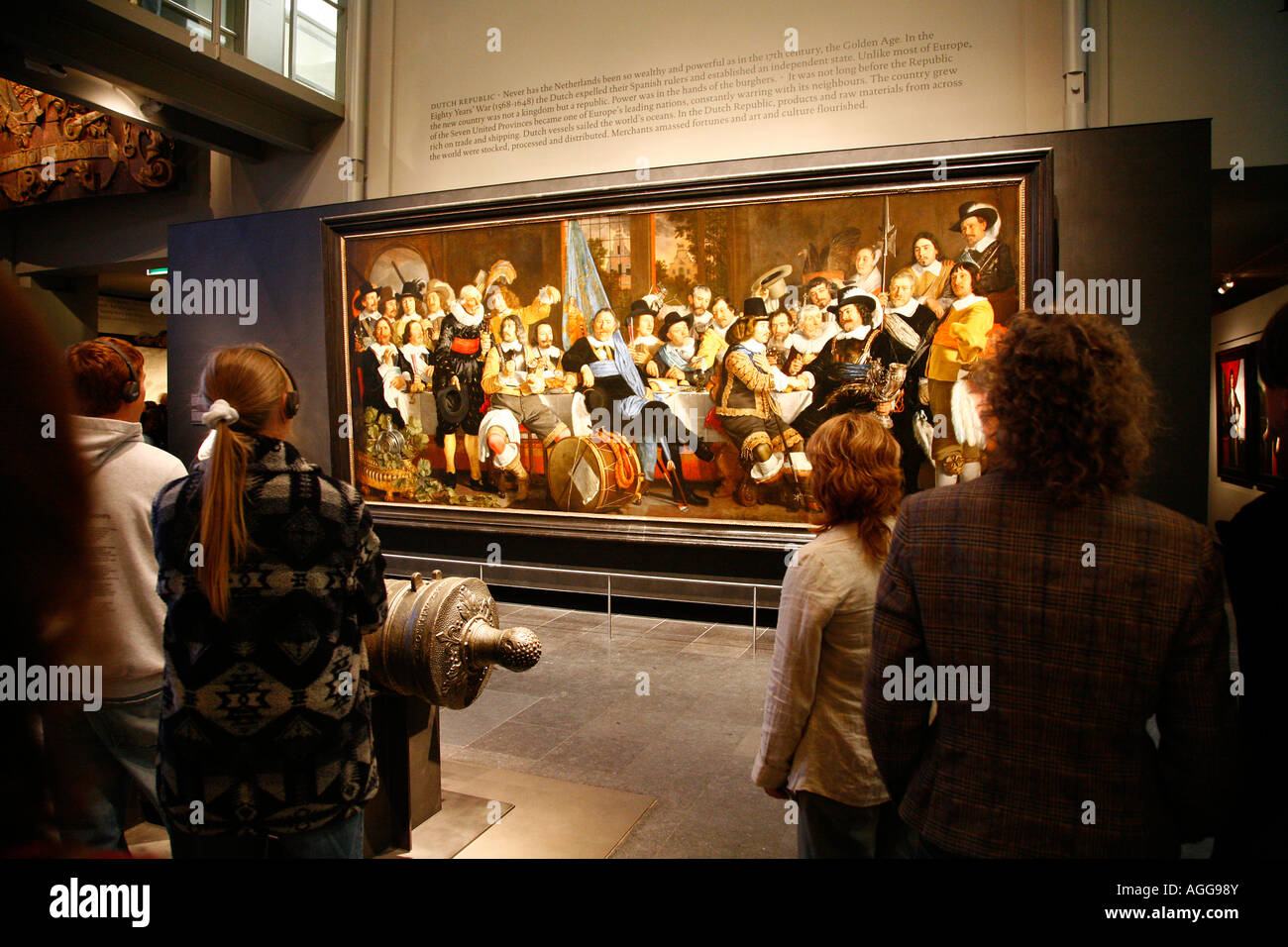 People at the Rijksmuseum Amsterdam Holland Stock Photo