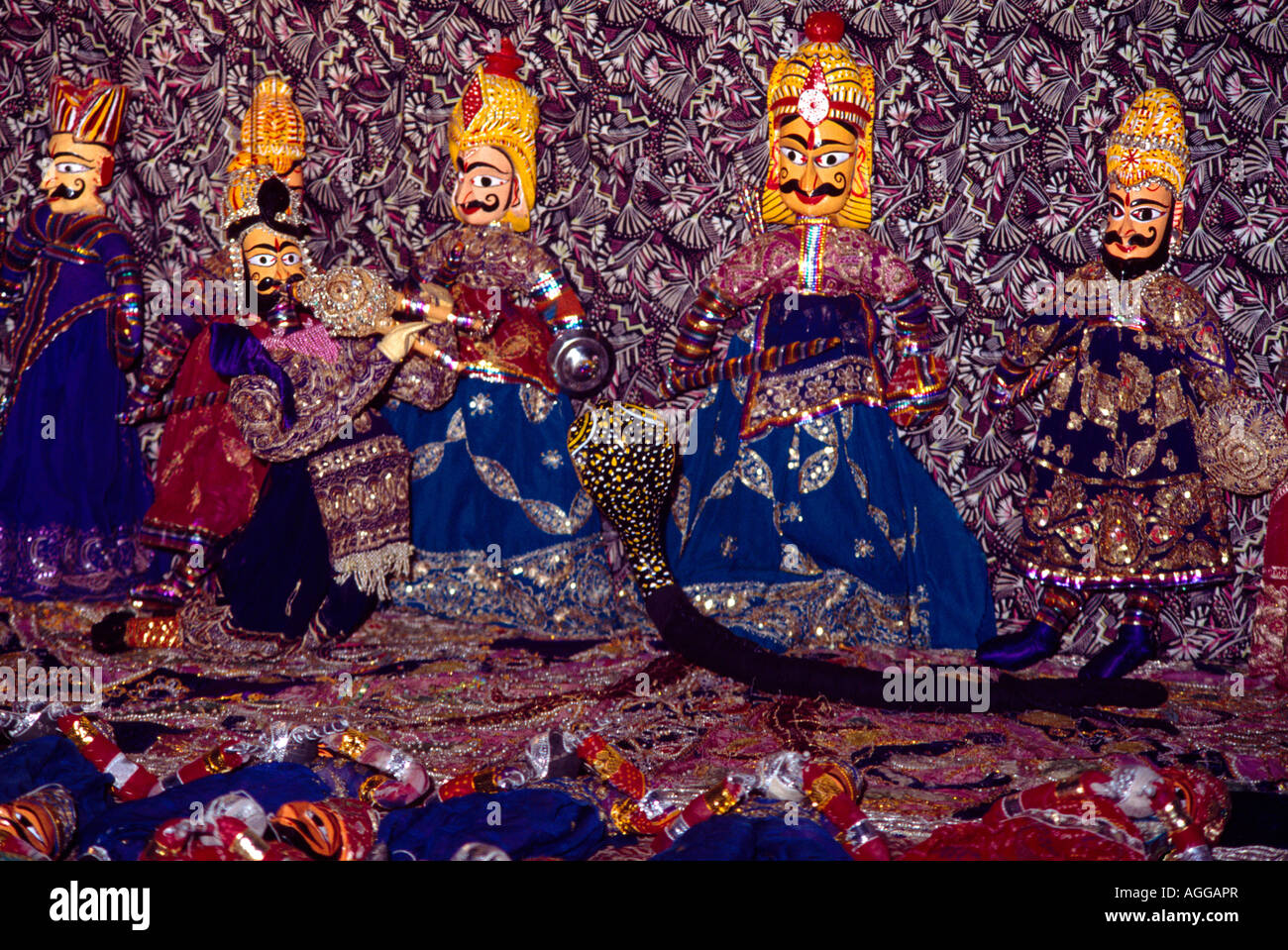 Jaipur India Puppet Playing Bagpipes Stock Photo Alamy