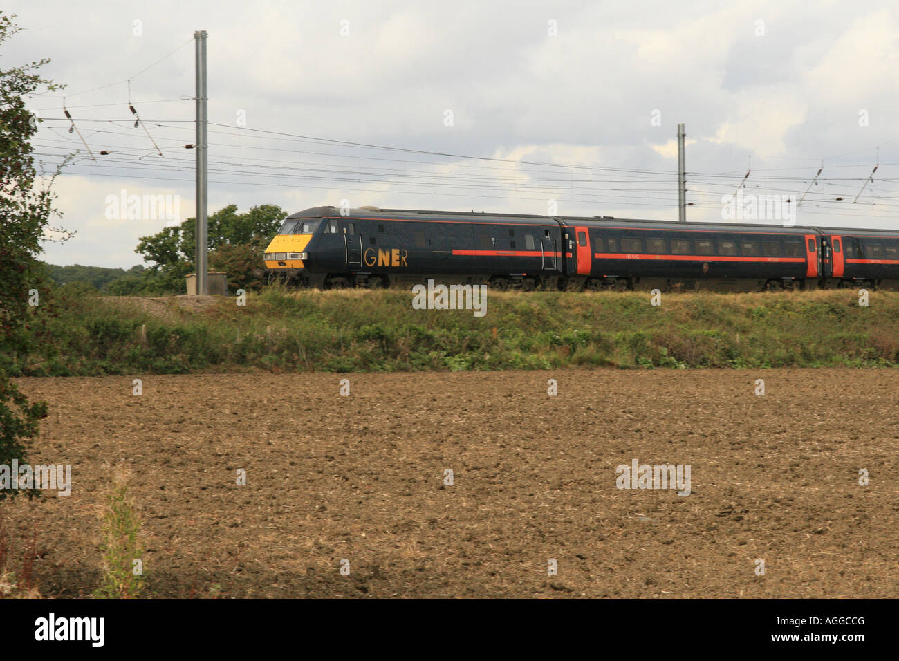 Arkæologiske pengeoverførsel Gutter East coast main line gner hi-res stock photography and images - Alamy