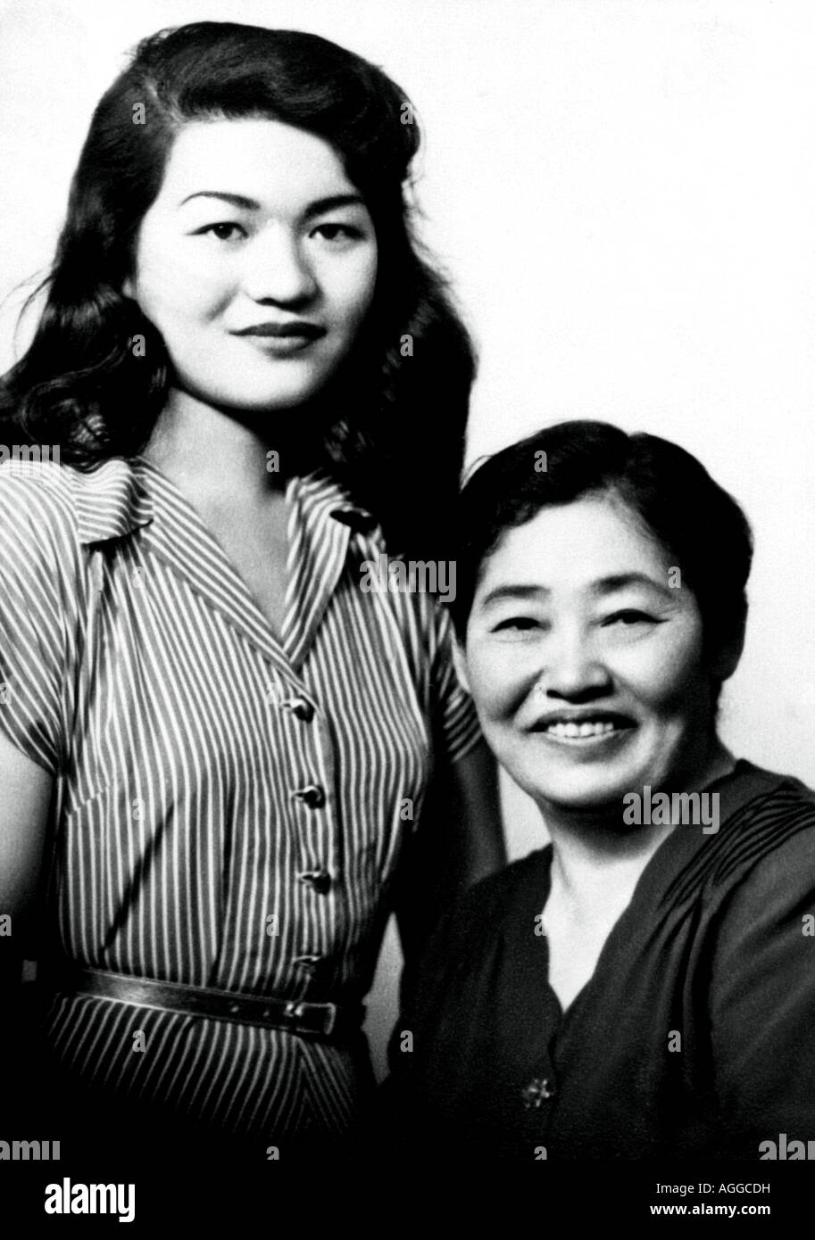 Mother and Daughter, vintage photo circa 1960 Stock Photo