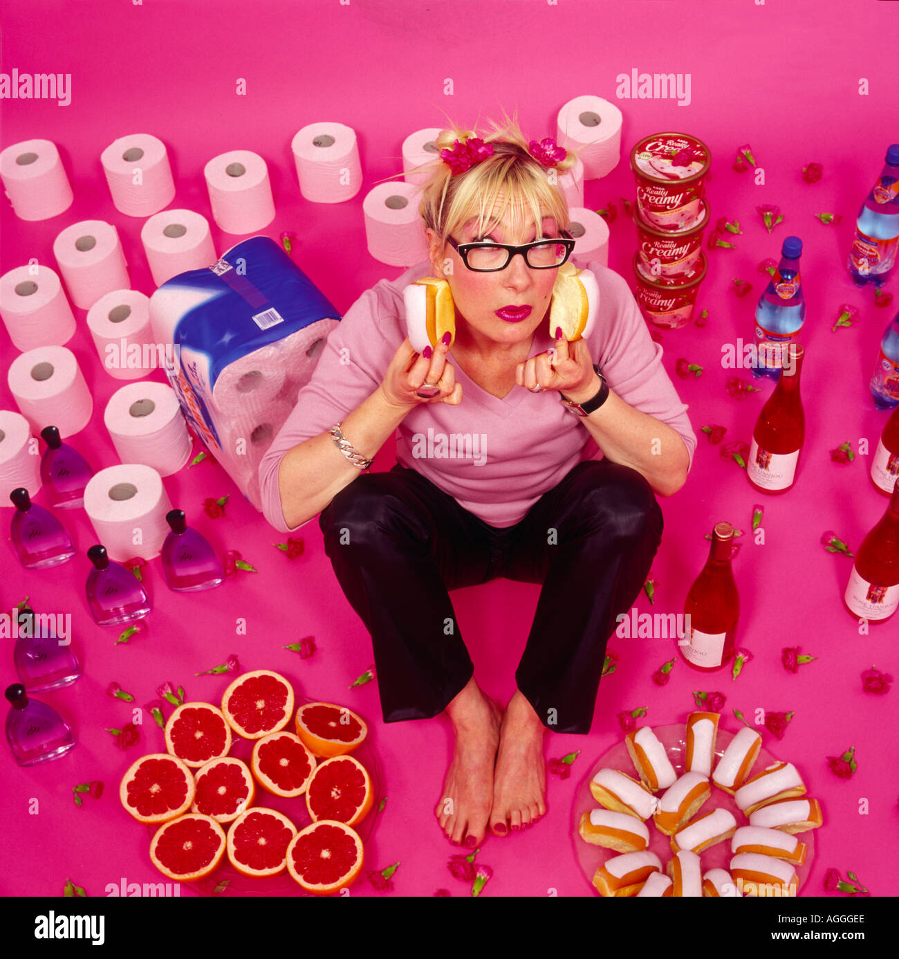 Jenny Eclair comedienne portrait Stock Photo