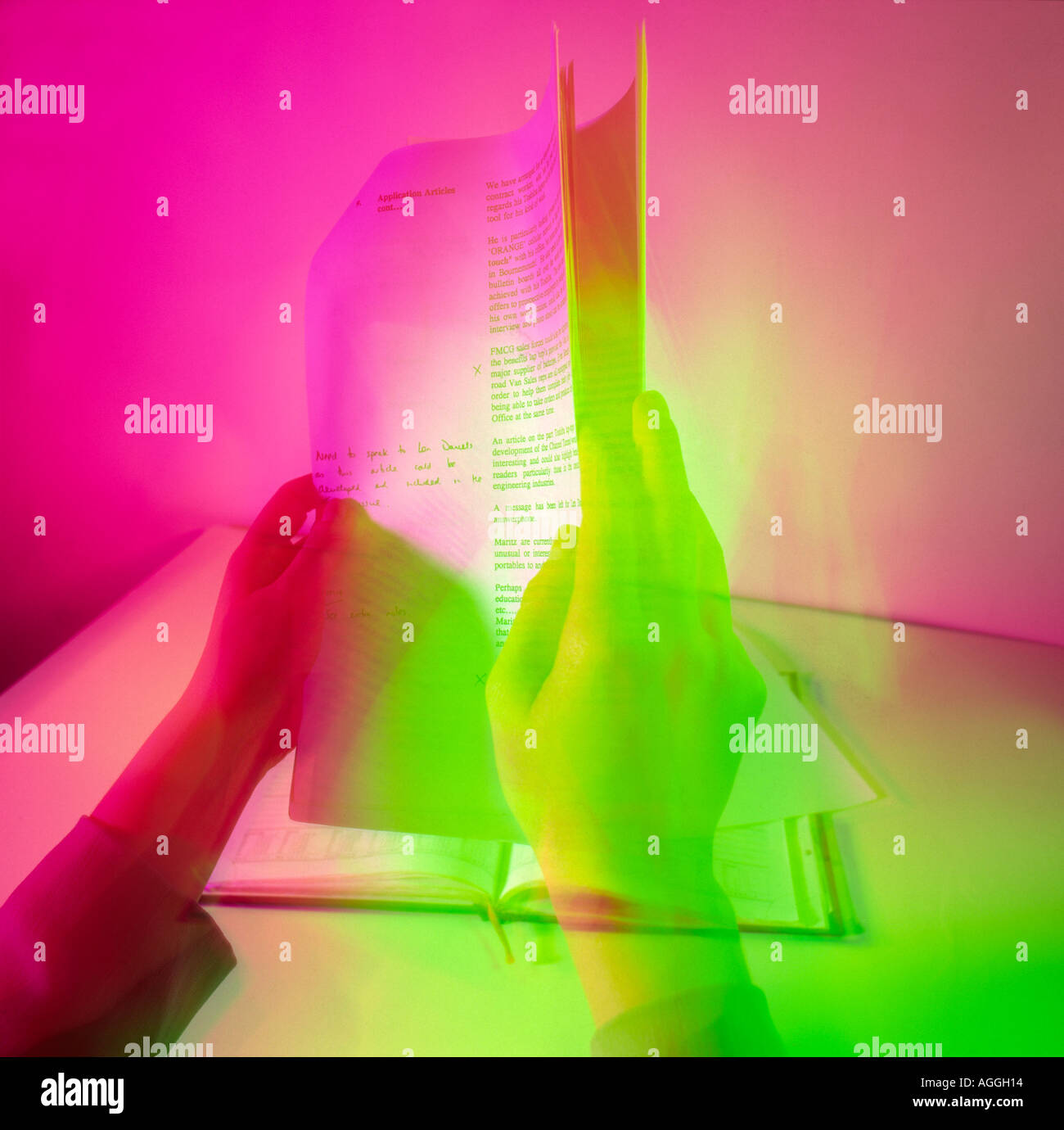 hands handling papers Stock Photo Alamy