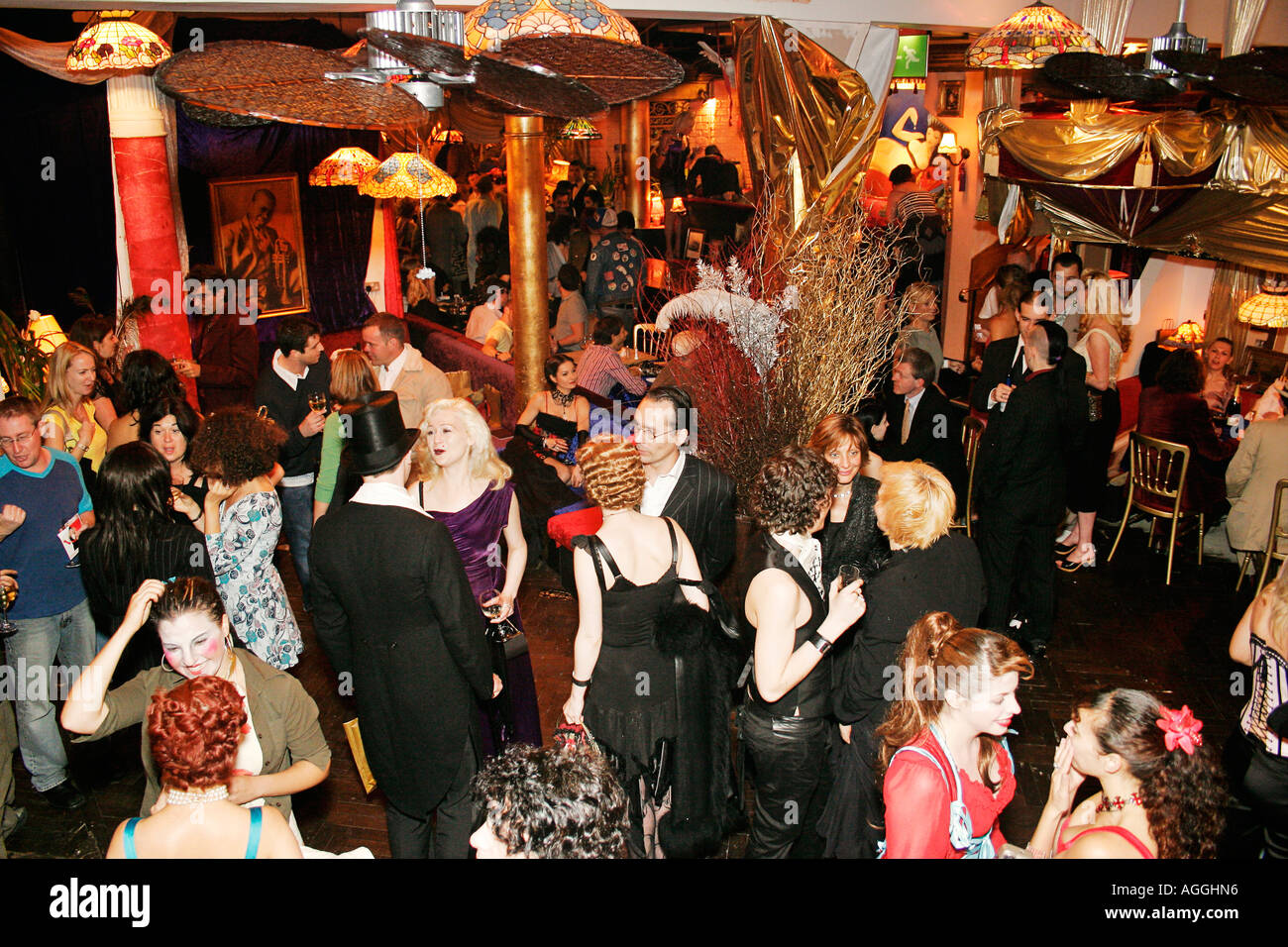 The Art of Tease ball after party held at Papageno restaurant Covent Garden London Stock Photo