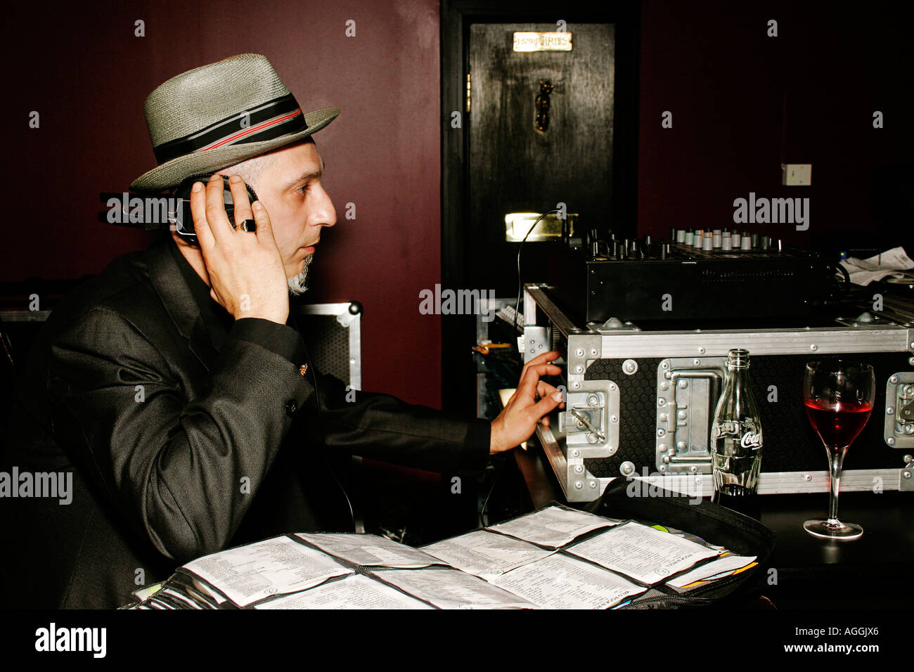 DJ at Volupte Lounge London Stock Photo