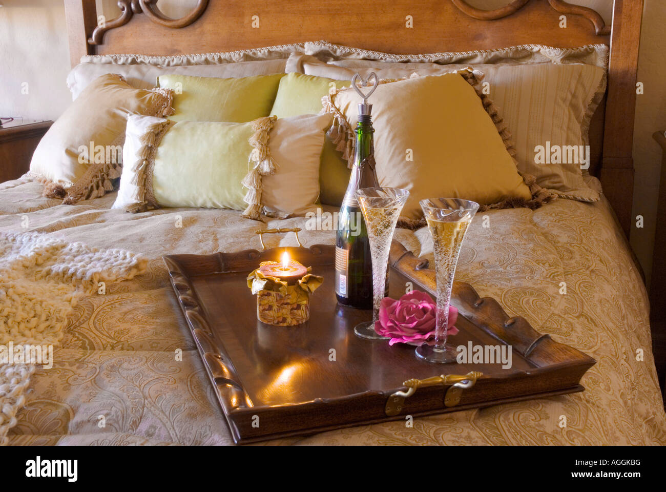 Champagne for two Stock Photo Alamy