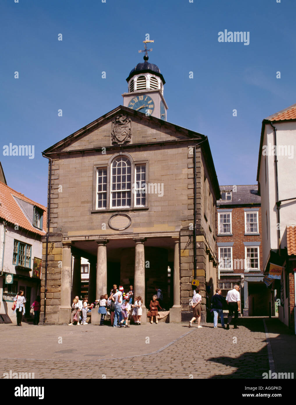 Old Town Hall (Nathaniel Cholmley, 1788), Whitby, North Yorkshire, England, UK Stock Photo