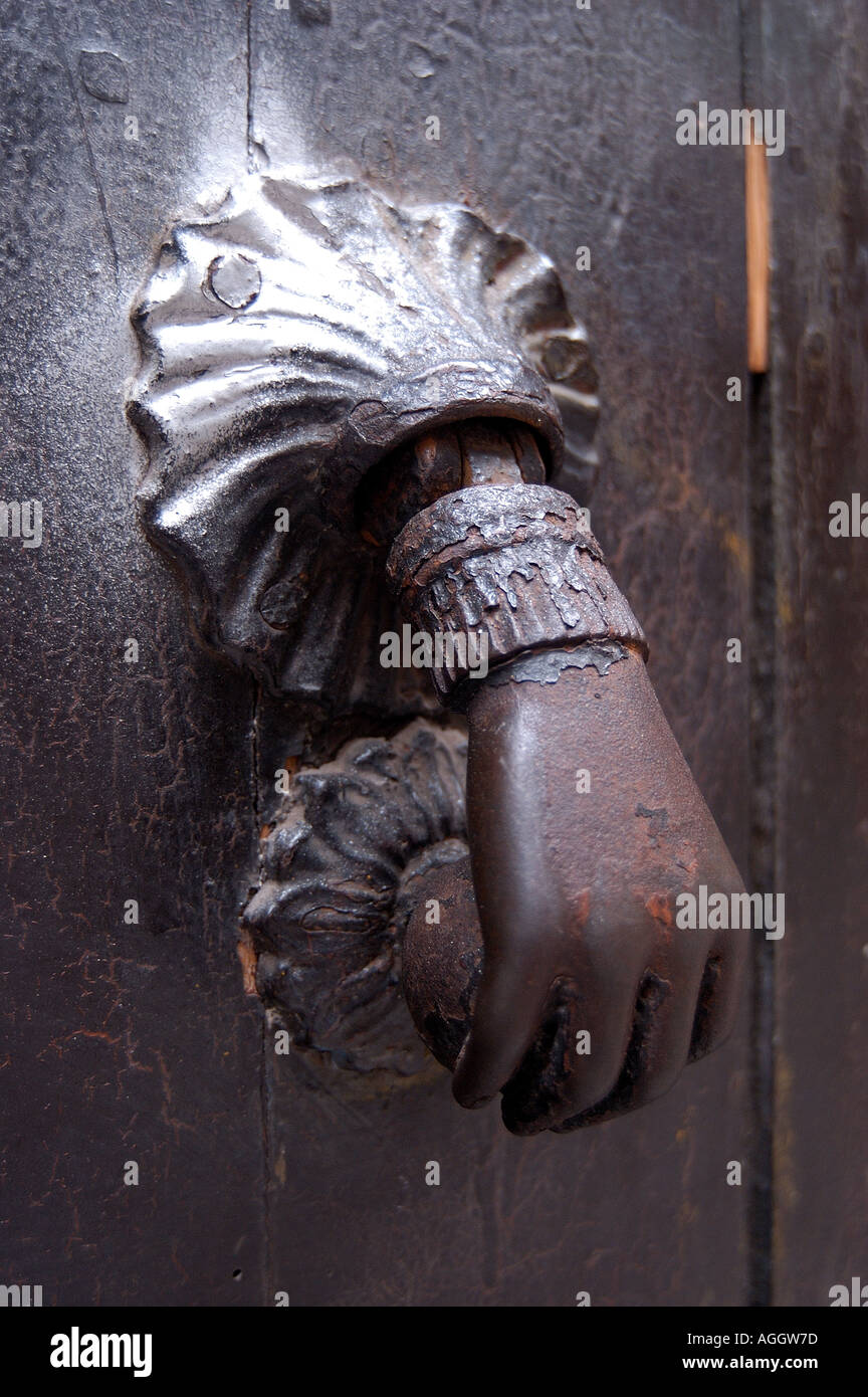 Ornate door knocker Toulouse France Stock Photo Alamy