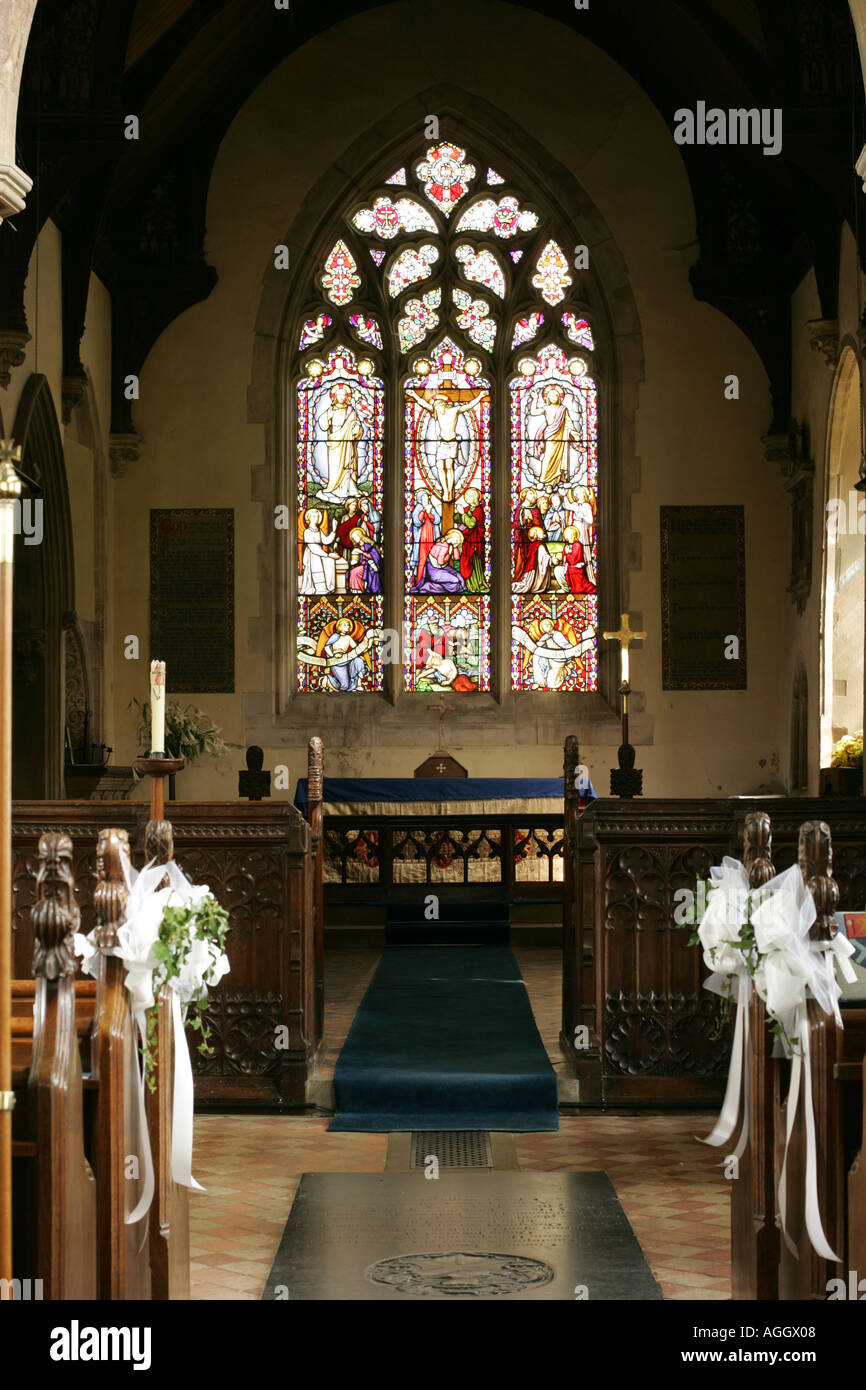 A church in Ixworth Suffolk UK Stock Photo