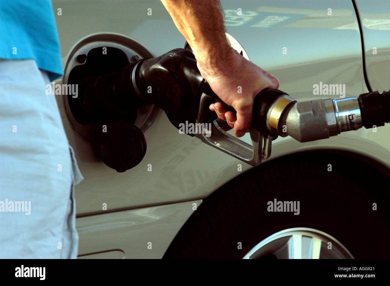 Gas Station tanking Stock Photo Alamy