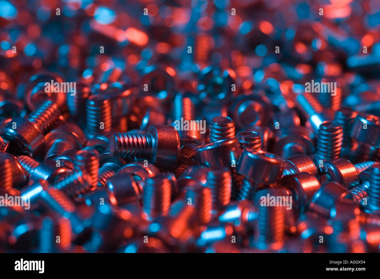 stainless steel screws Stock Photo