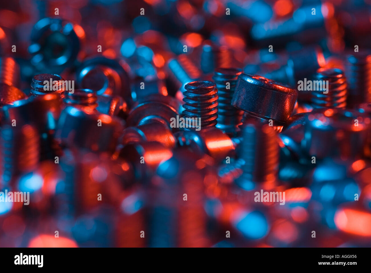 stainless steel screws Stock Photo