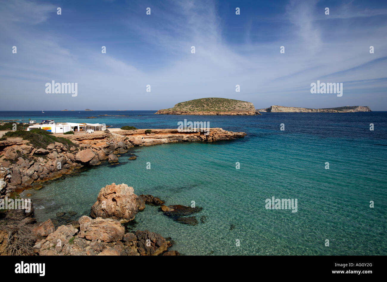 Coast at Cala Comte, Ibiza, Spain Stock Photo - Alamy