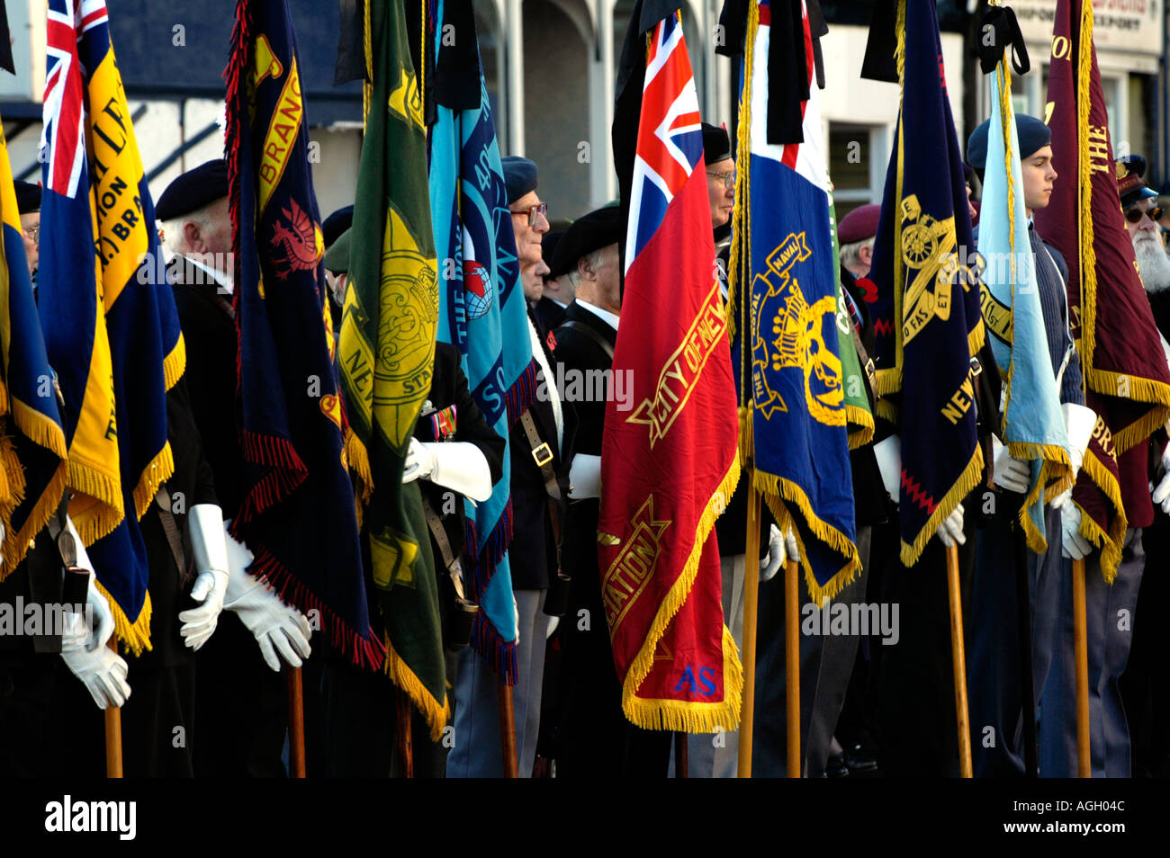 Royal british legion standard bearers hires stock photography and