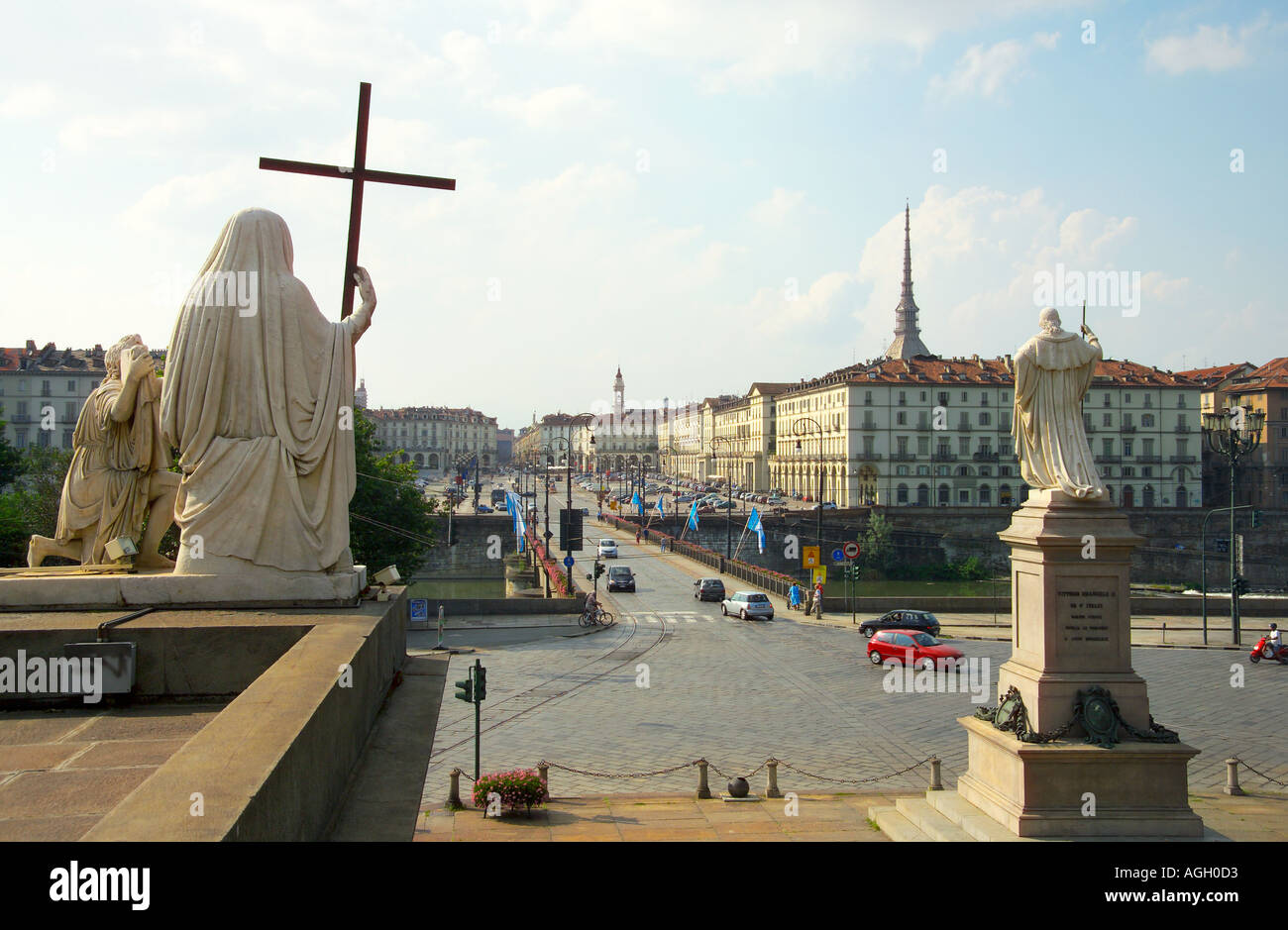 Chiesa di Gran Madre di Dio, Turin, Italy Stock Photo