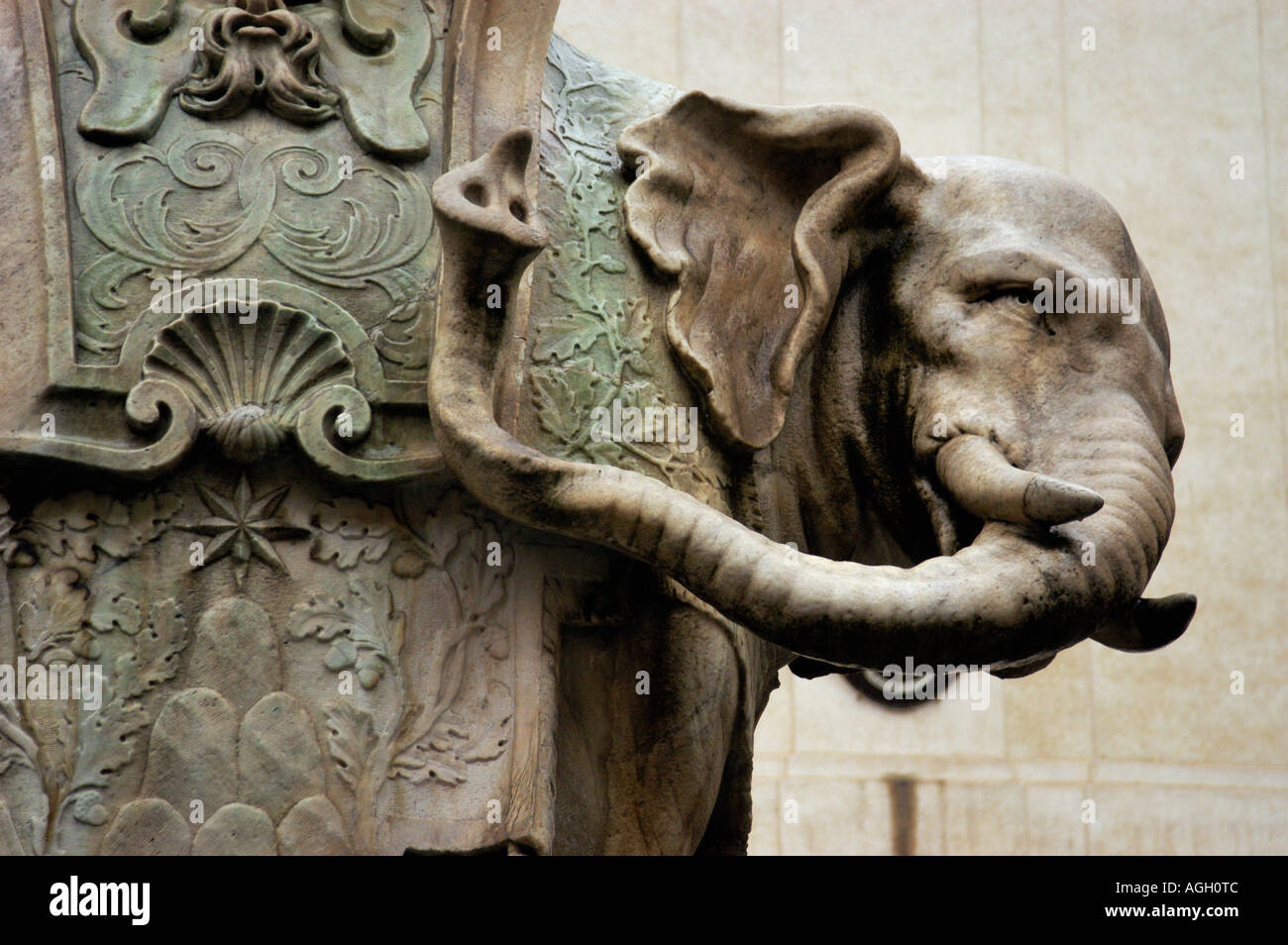 famous statue of an elephant, Rome, Italy Stock Photo Alamy