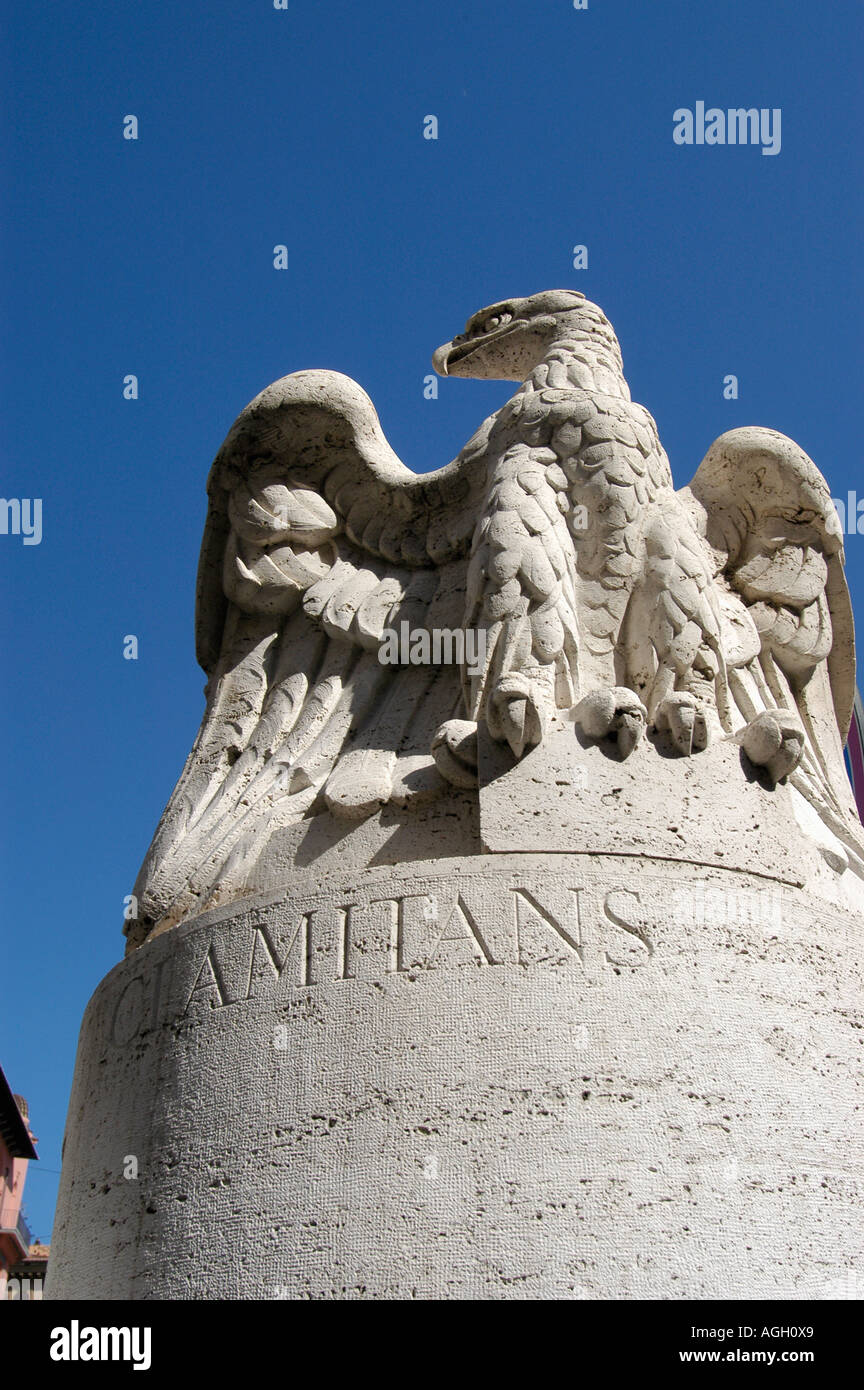 sculpture of eagle, Rome, Italy Stock Photo Alamy