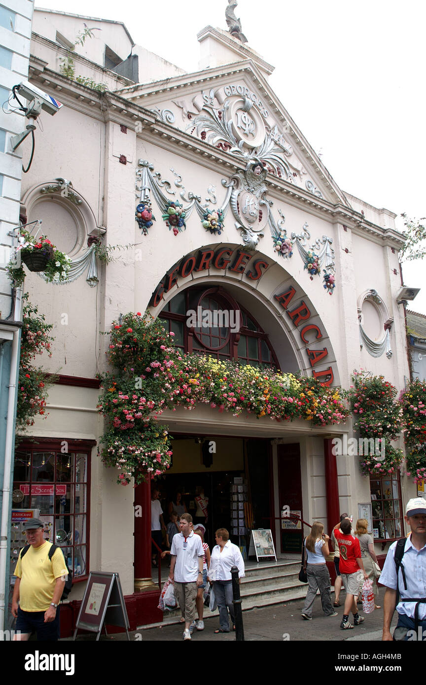 St Georges arcade Falmouth Stock Photo - Alamy