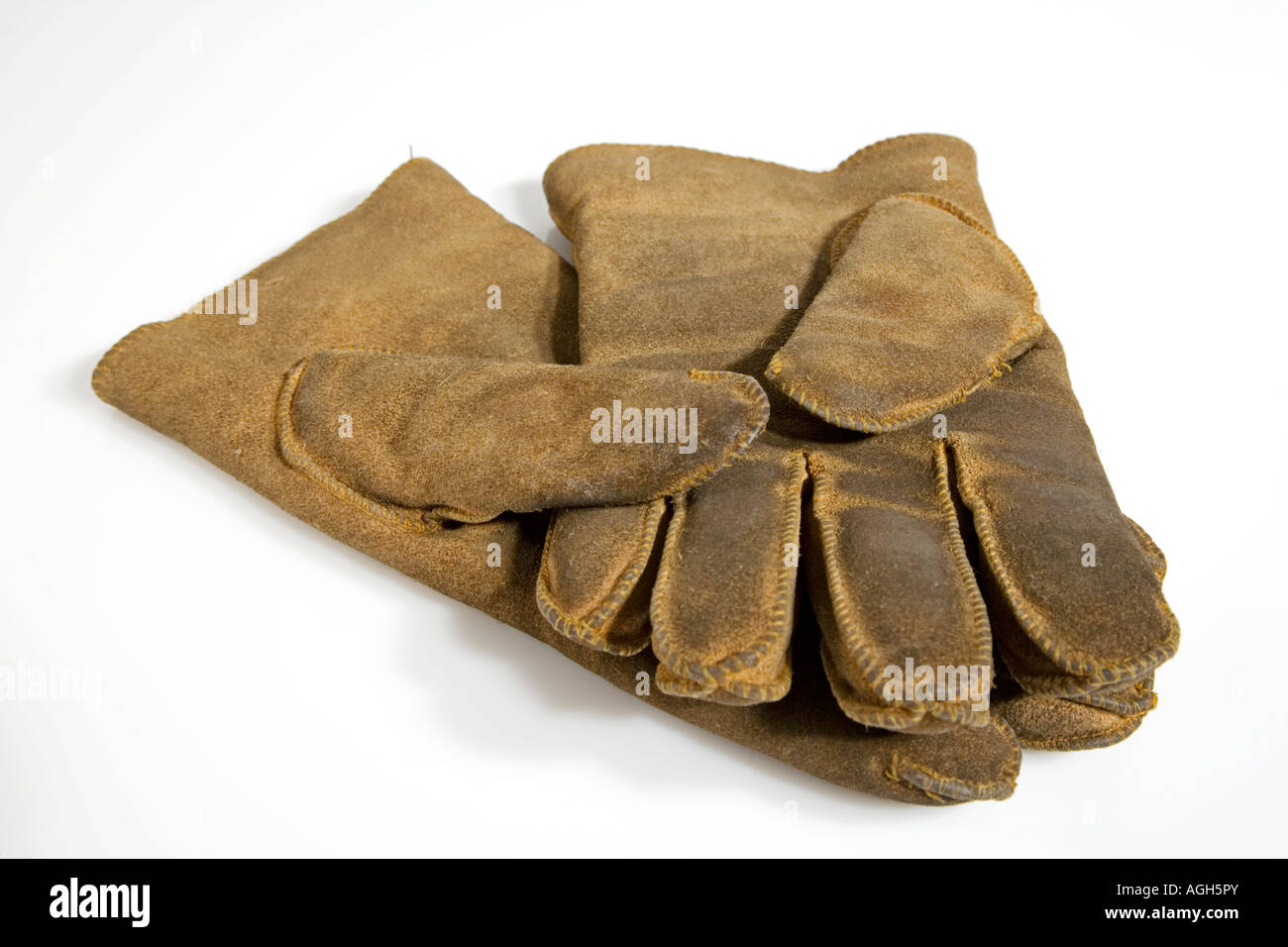A pair of leather gloves Stock Photo Alamy